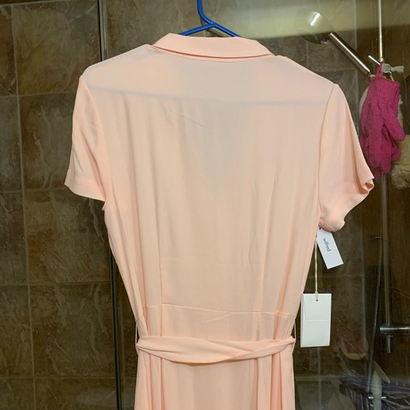 Wilfred blush tie midi shirt dress - Picture 3 of 5